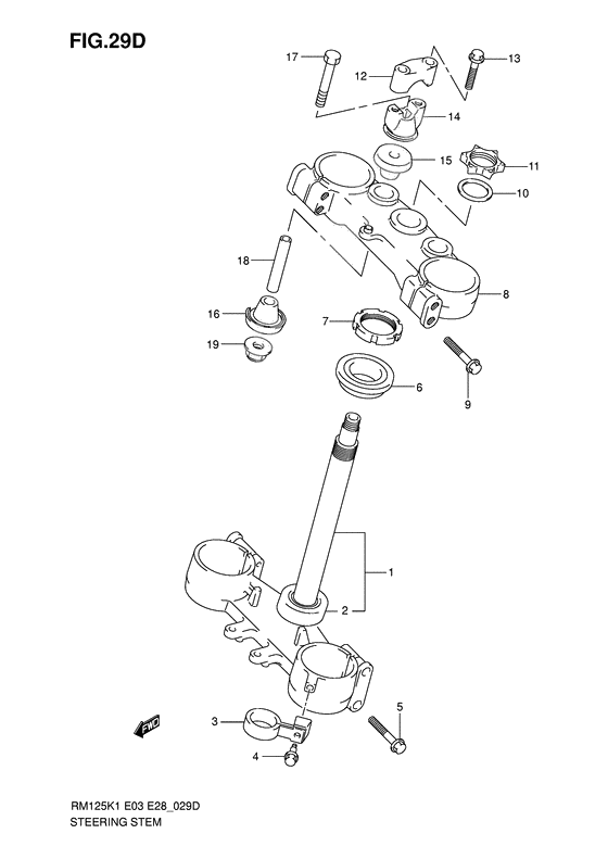 Steering stem              

                  Model k5