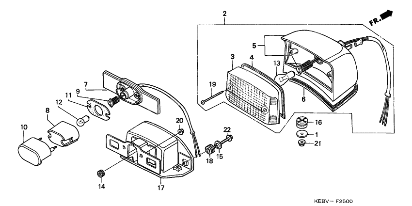 Taillight unit ass`y