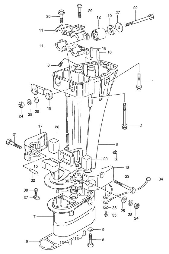 Drive shaft housing