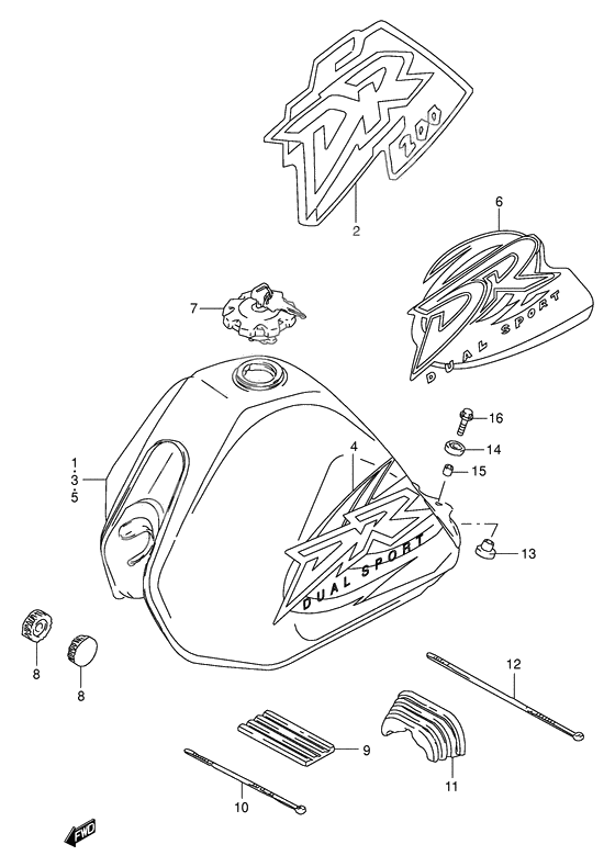 Tank fuel              

                  Model w/x/y
