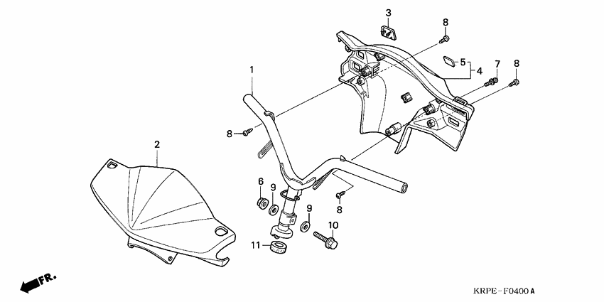 Steering handle/handle cover