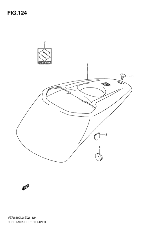 Fuel tank upper cover