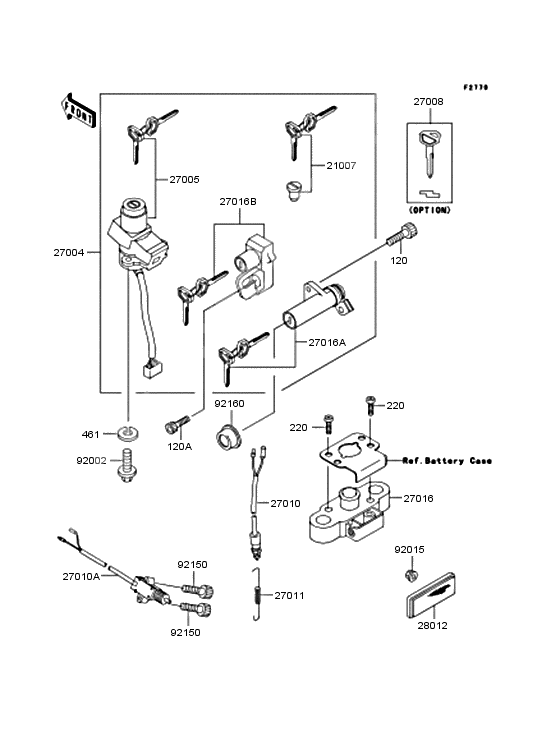 Ignition switch              

                  ZR400-F4