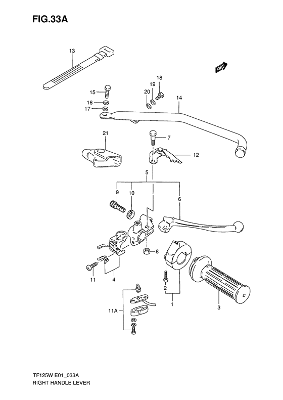 Right handle lever              

                  E24