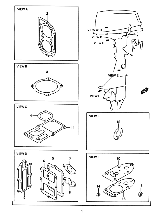 Opt : gasket set