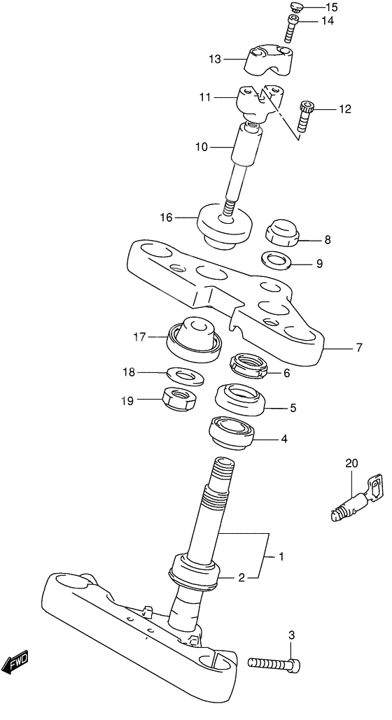 Steering stem              

                  Model k1/k2/k3/k4