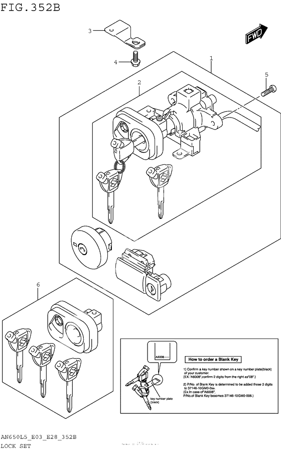 Lock Set (An650L5 E33)