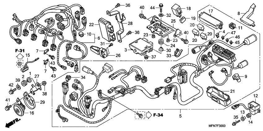 Harness wire