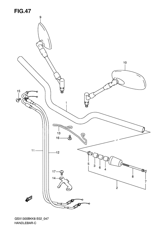 Handlebar              

                  Del k8/k9