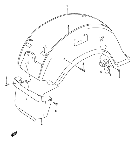 Rear fender              

                  Model y/k1/k2