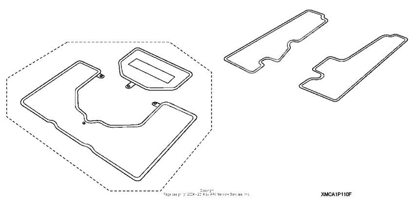 Deluxe saddlebag trunk mat set (2)