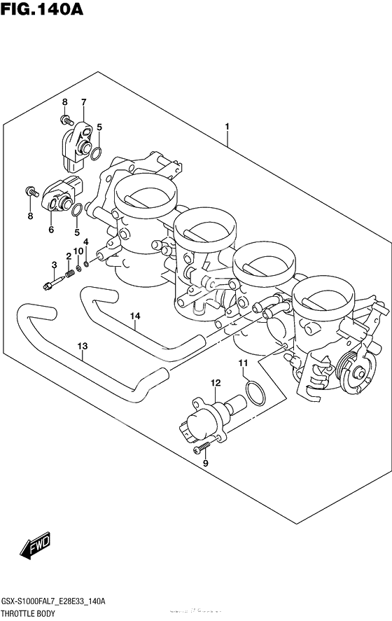 Throttle Body (Gsx-S1000Fal7 E28)