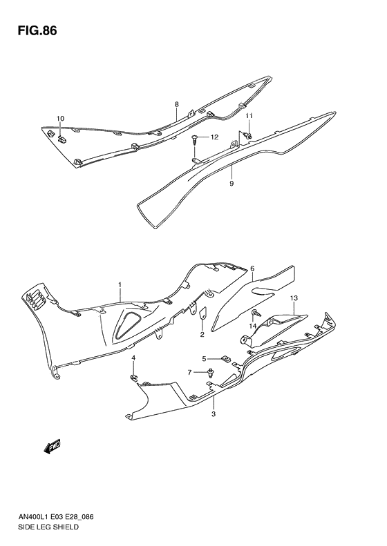 Side leg shield              

                  An400zal1 e33