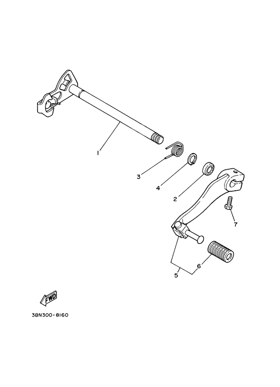 Shift shaft