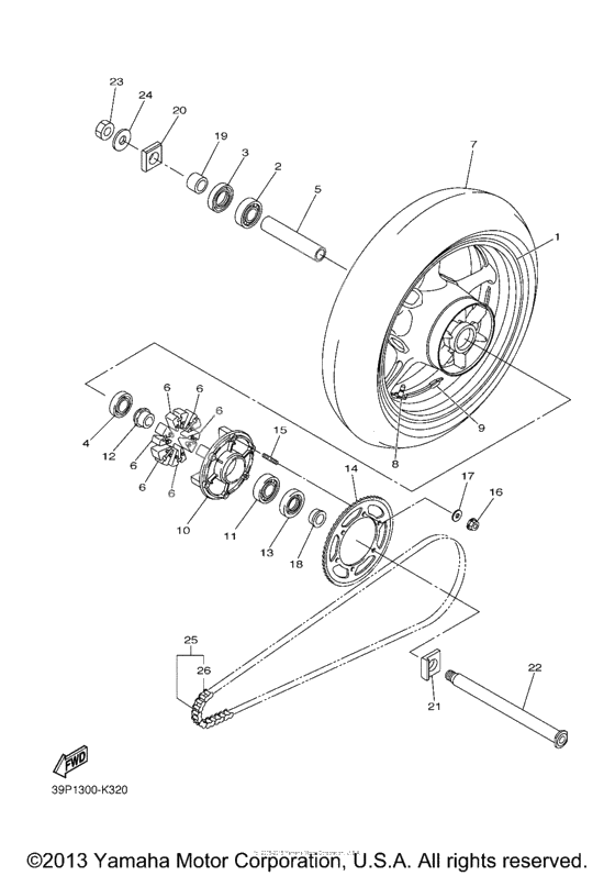 Rear wheel