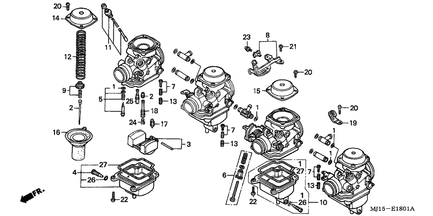 Carburetor assy              

                  COMPONENT PARTS