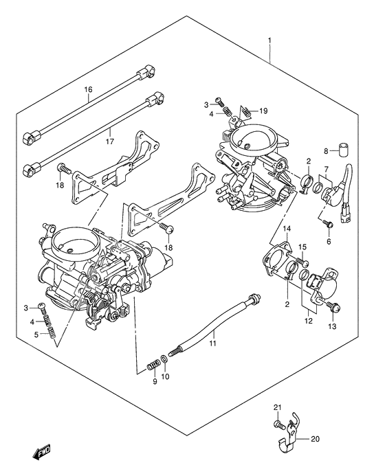 Throttle body              

                  Model k3/k4/k5/k6