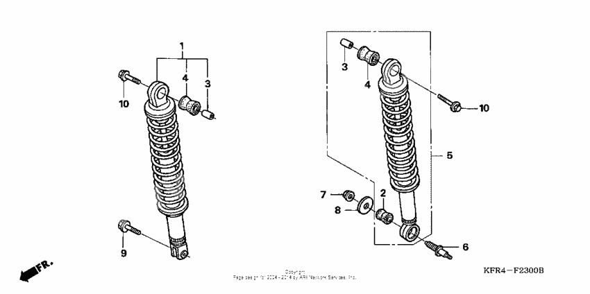 Rear shock absorber