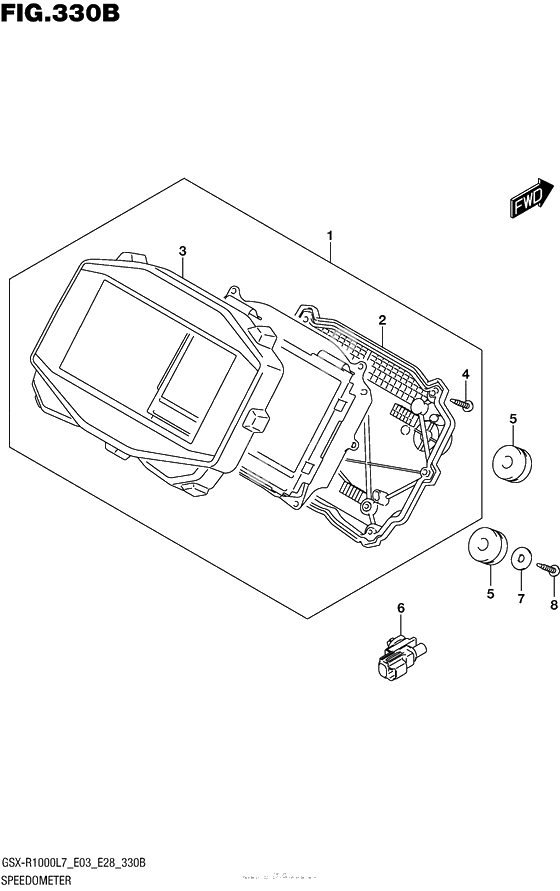 Speedometer (Gsx-R1000L7 E28)