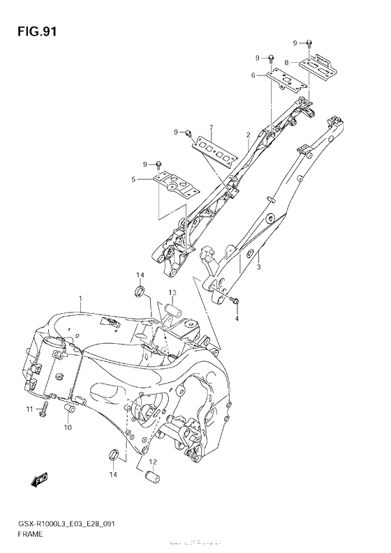 Рама (Gsx-R1000Zl3 E33)