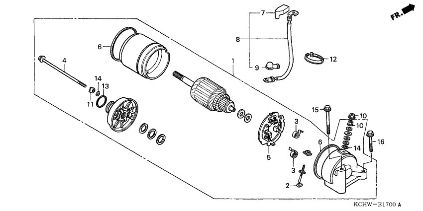 Starting motor