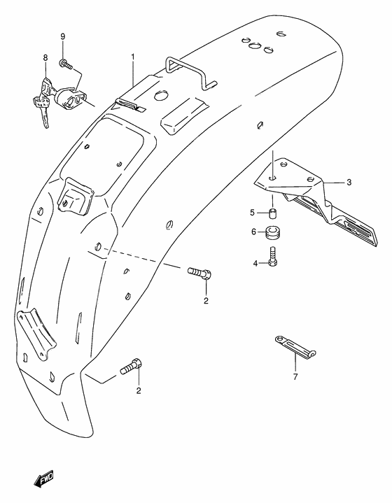 Rear fender