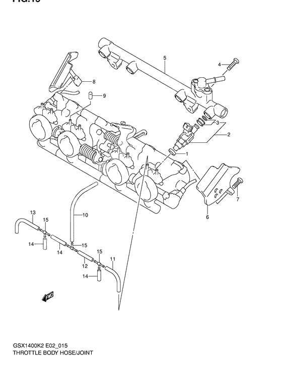 Throttle body hose/joint              

                  Model k2