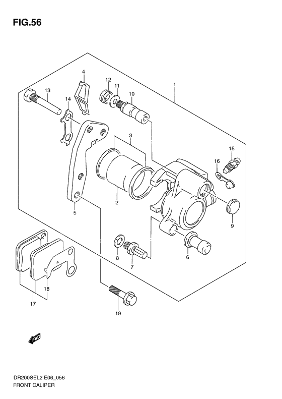 Front caliper