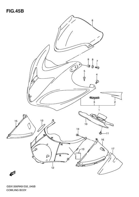 Cowling body              

                  Model l0