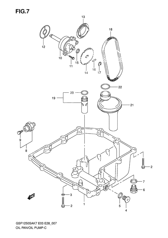 Oil pan - oil pump