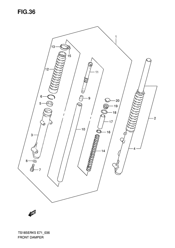 Front damper