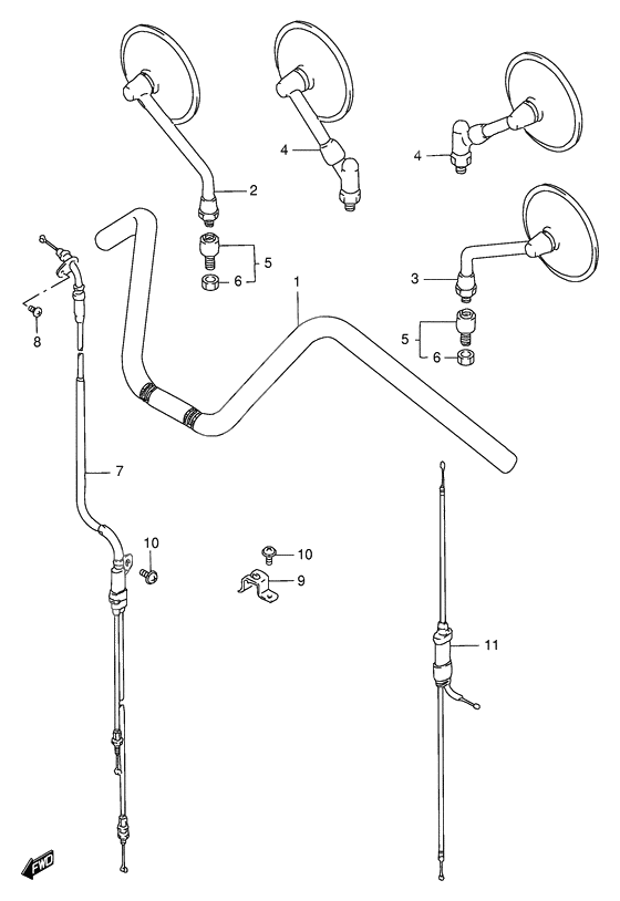 Handlebar              

                  Model t/v/w/x