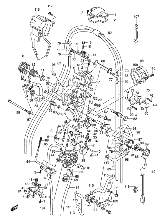 Carburetor assy              

                  Model y/k1/k2