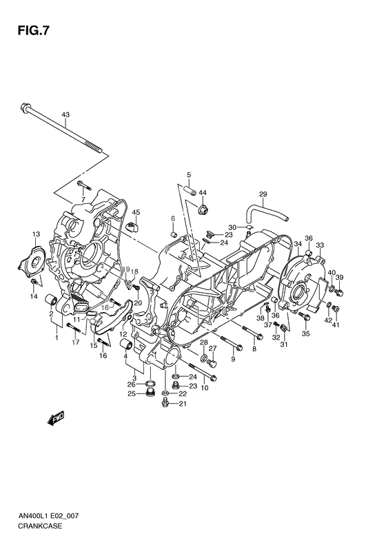 Crankcase              

                  An400al1 e19