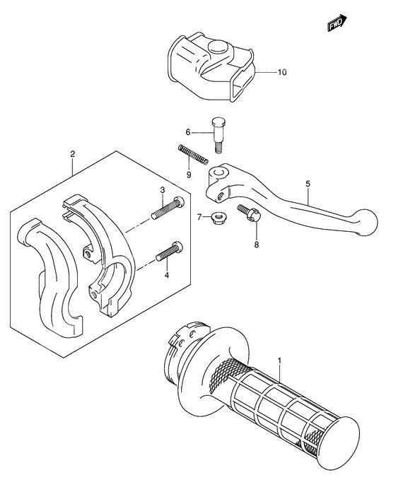 Right handle lever