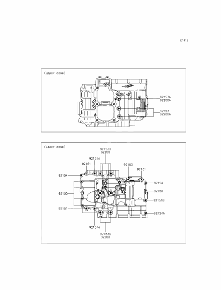 Crankcase bolt pattern