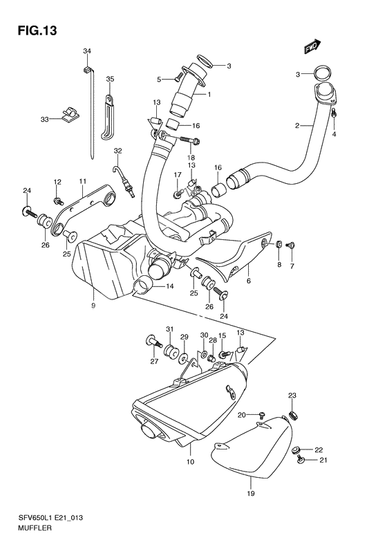 Muffler comp