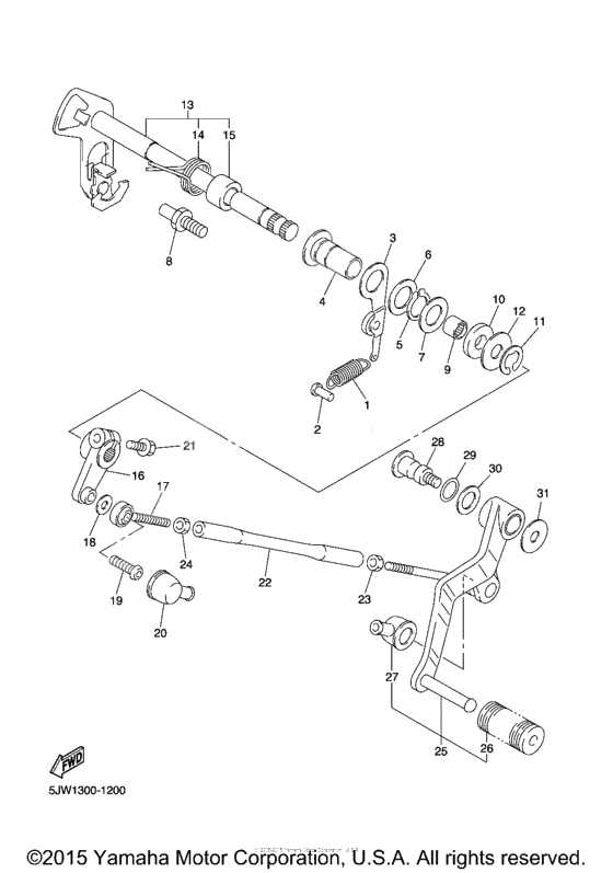 Shift shaft