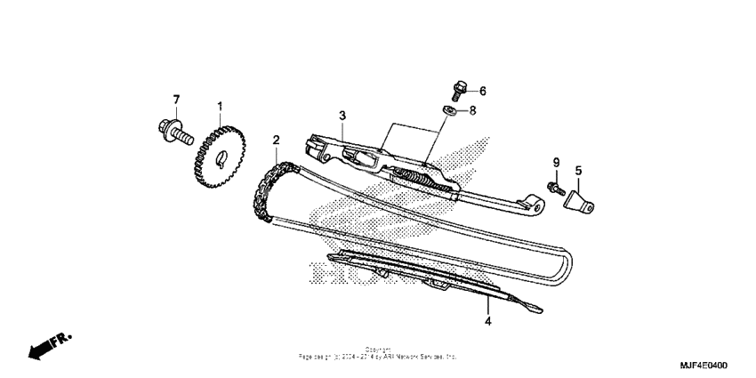 Cam chain + tensioner