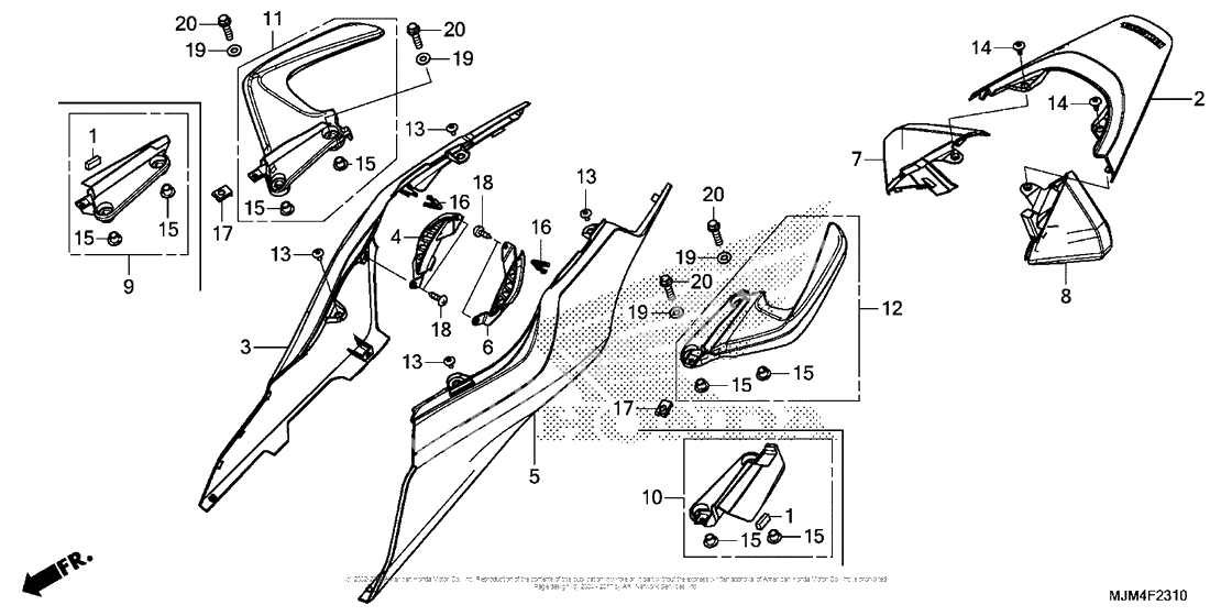 Задний обтекатель