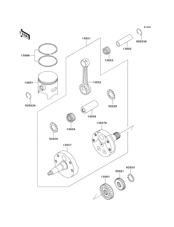 Crankshaft/piston(s)