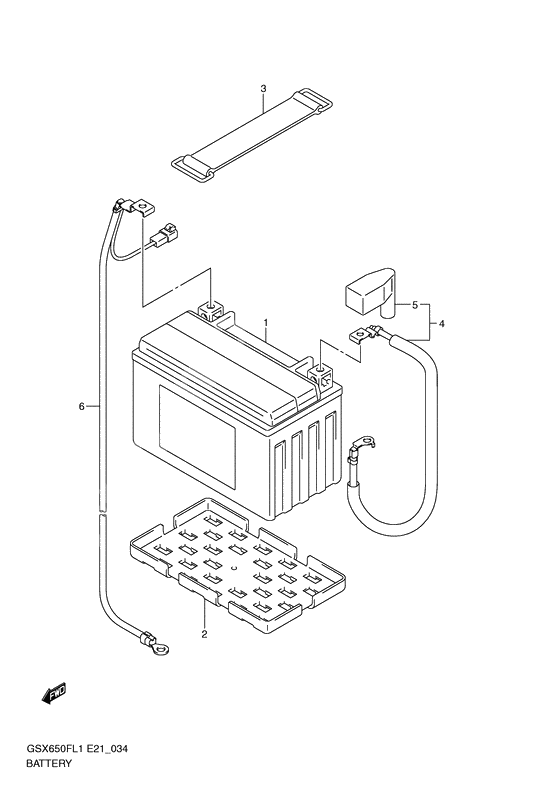 Battery              

                  Gsx650ful1 e21