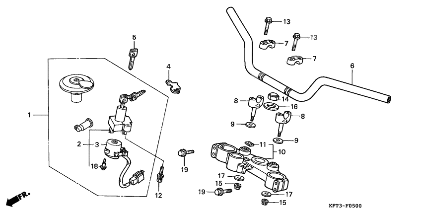 Handle pipe/top bridge