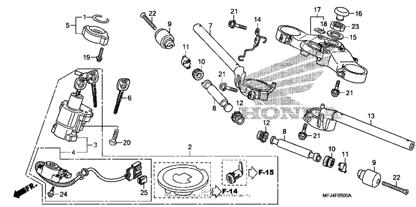 Handlebar + top bridge