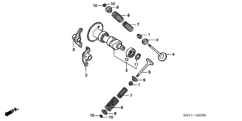 Camshaft/valve
