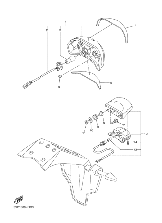 Taillight unit ass`y