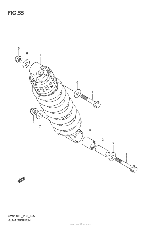 Задний амортизатор