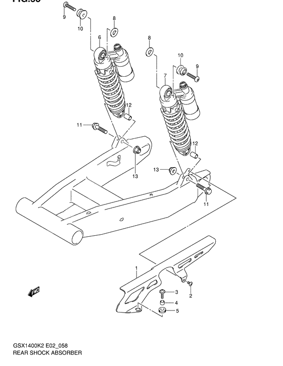 Rear shock absorber              

                  Model k2/k3