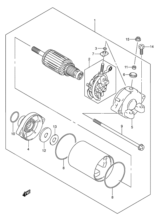 Starting motor