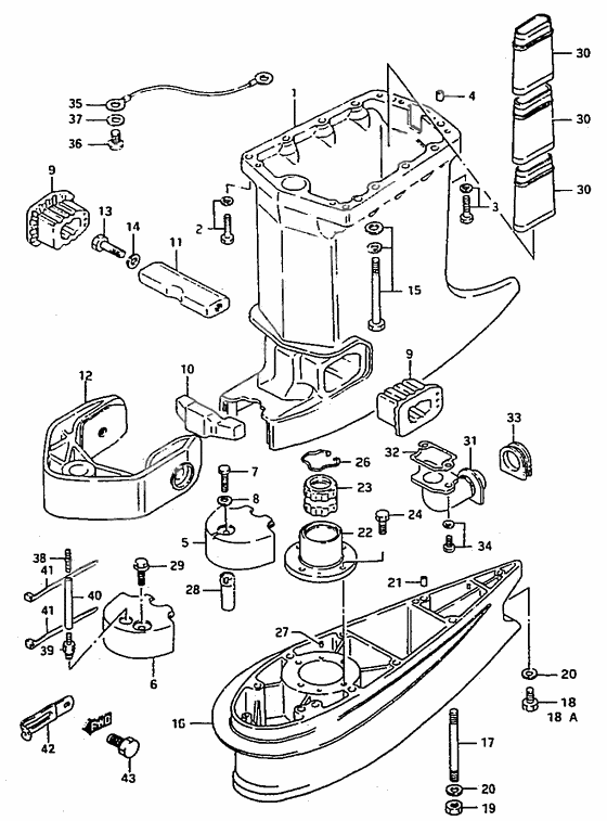 Drive shaft housing